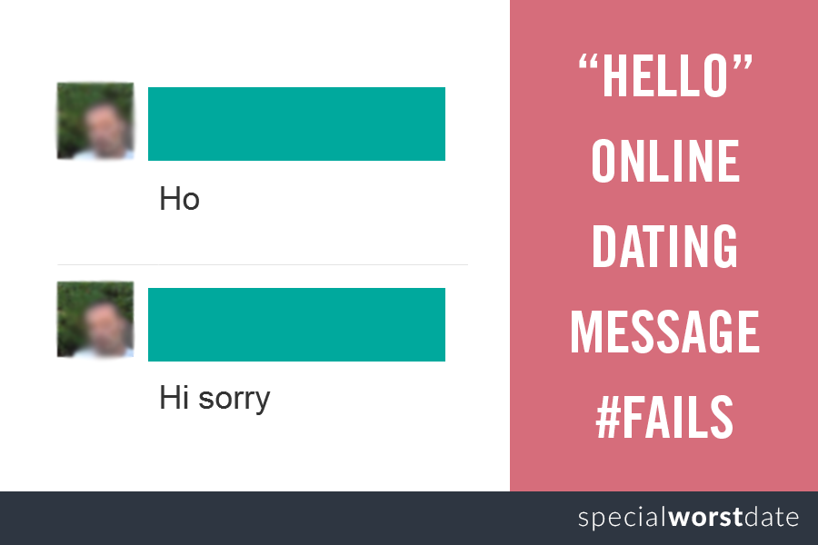 20 "Hello" Online Dating Message Fails