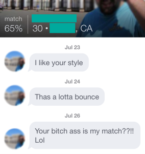 Your bitch ass is my match?